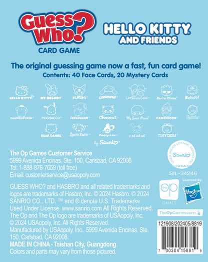 GUESS WHO?® Card Game: Hello Kitty and Friends - Trò chơi thẻ bài đoán nhân vật - The Op Games