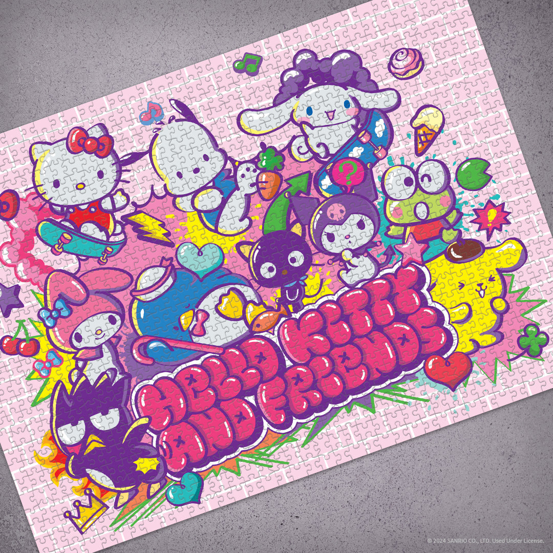 Hello Kitty® and Friends "Tokyo Skate" 1,000 Piece Puzzle - Trò chơi xếp hình 1000 mảnh - The Op Games - Hình ảnh bổ sung 5