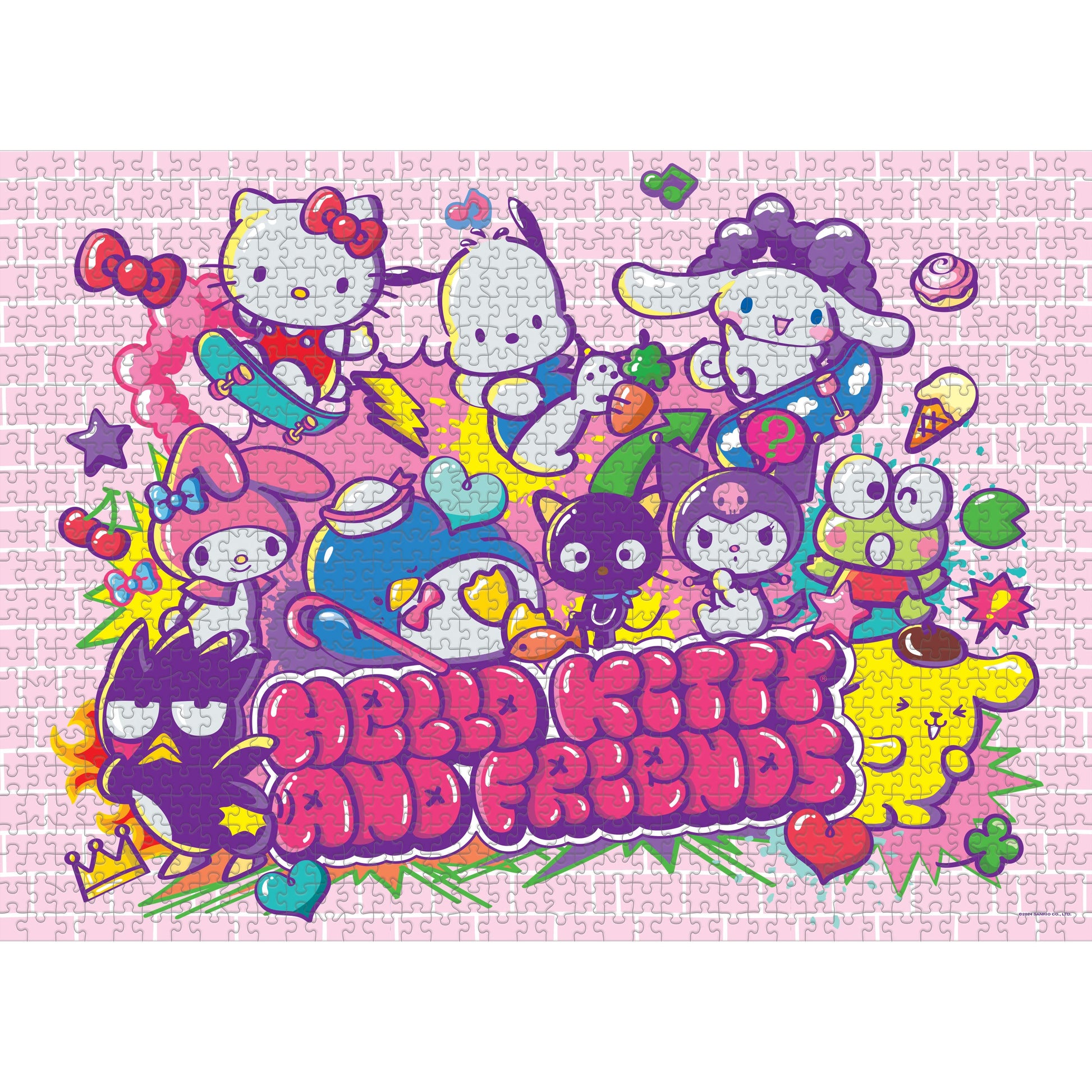 Hello Kitty® and Friends "Tokyo Skate" 1,000 Piece Puzzle - Trò chơi xếp hình 1000 mảnh - The Op Games - Góc nhìn khác 3