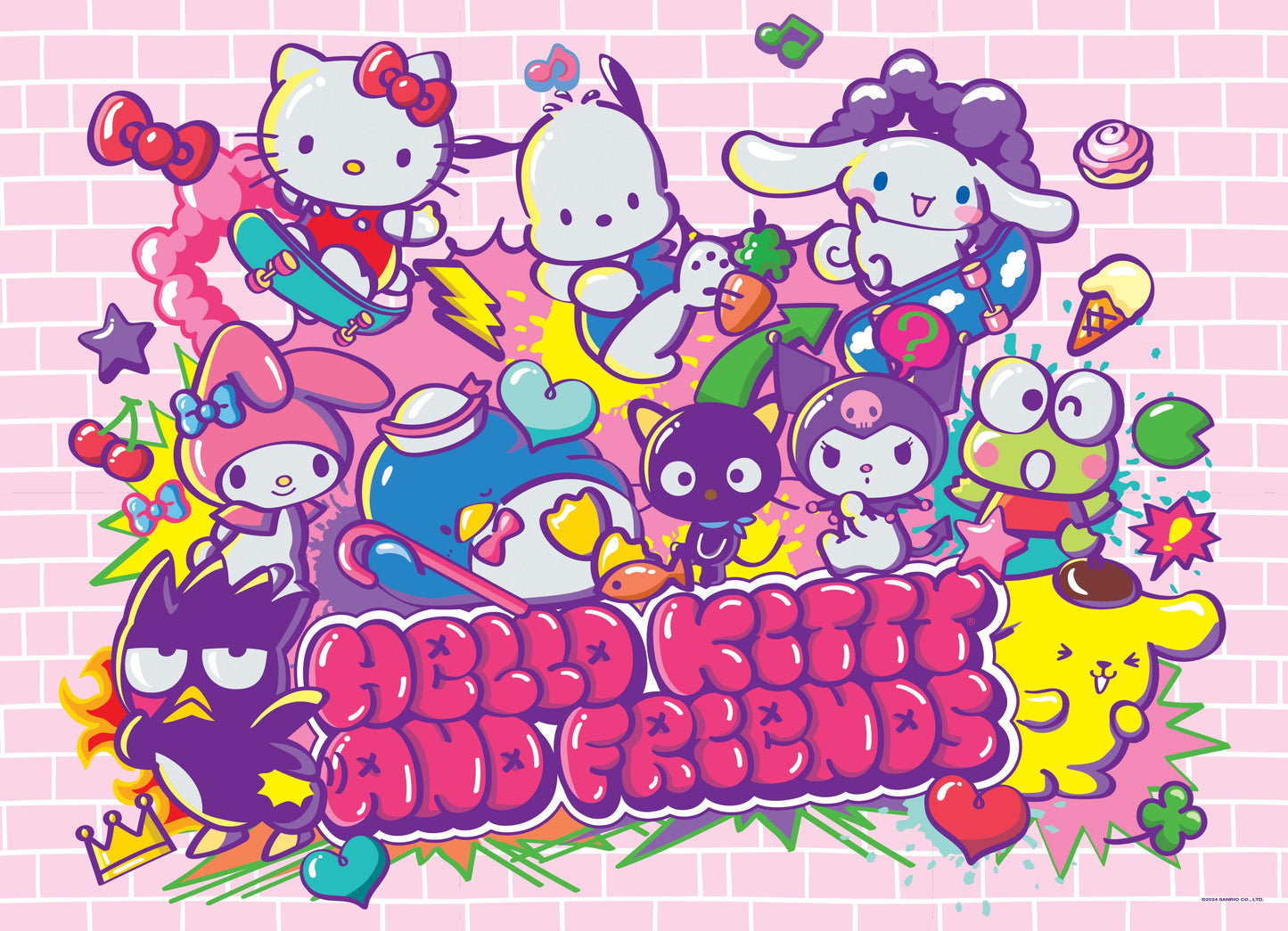 Hello Kitty® and Friends "Tokyo Skate" 1,000 Piece Puzzle - Trò chơi xếp hình 1000 mảnh - The Op Games - Hình ảnh bổ sung 4