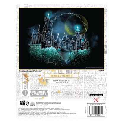 Harry Potter "Magic of Hogwarts" Glow-in-the-Dark 1,000 Piece Puzzle - Xếp hình 1000 mảnh phát sáng - The Op Games - Hình ảnh bổ sung 5
