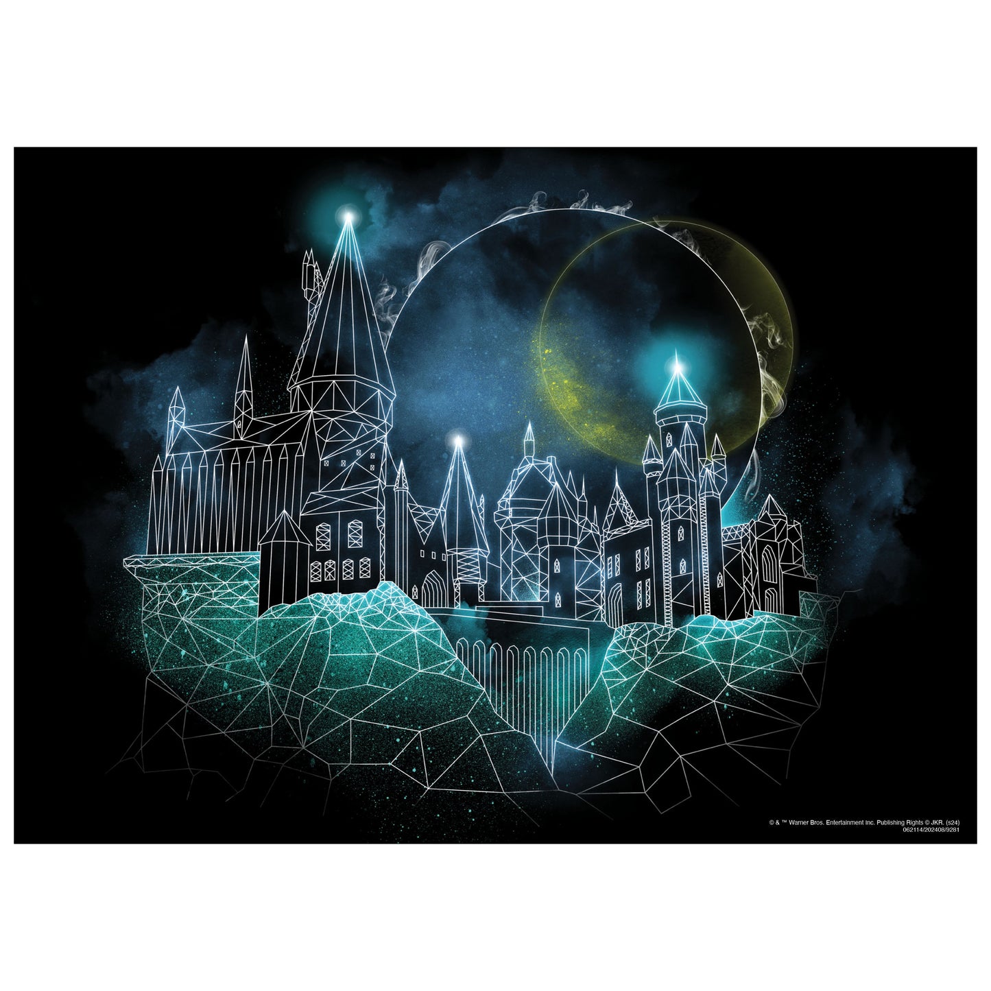 Harry Potter "Magic of Hogwarts" Glow-in-the-Dark 1,000 Piece Puzzle - Xếp hình 1000 mảnh phát sáng - The Op Games - Hình ảnh bổ sung 4