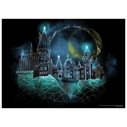Harry Potter "Magic of Hogwarts" Glow-in-the-Dark 1,000 Piece Puzzle - Xếp hình 1000 mảnh phát sáng - The Op Games - Hình ảnh bổ sung 4