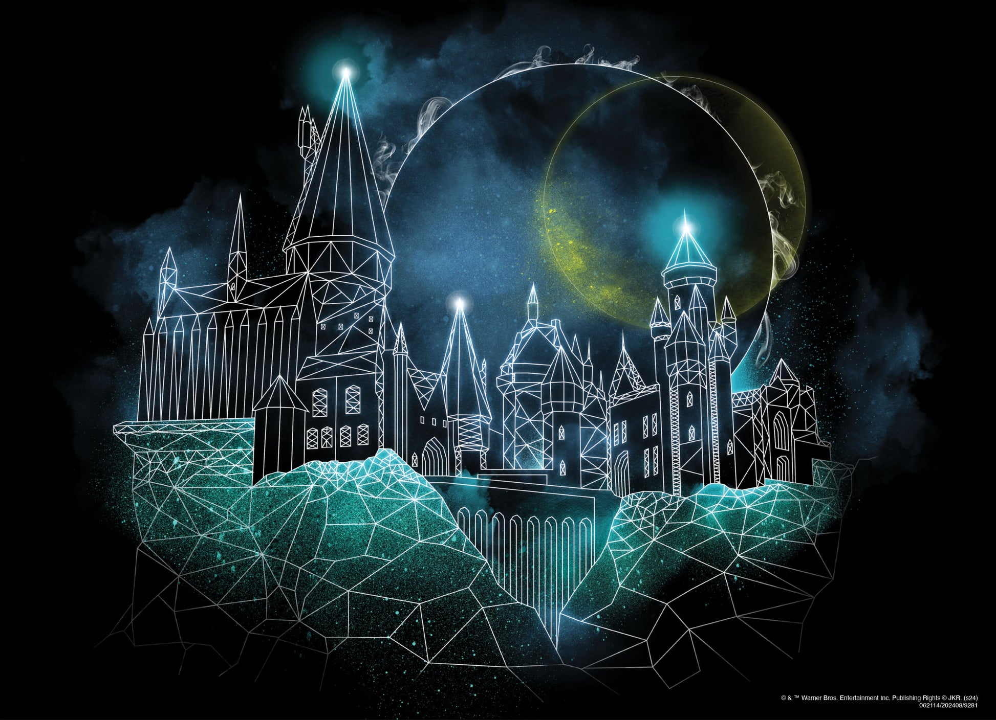 Harry Potter "Magic of Hogwarts" Glow-in-the-Dark 1,000 Piece Puzzle - Xếp hình 1000 mảnh phát sáng - The Op Games - Góc nhìn khác 3