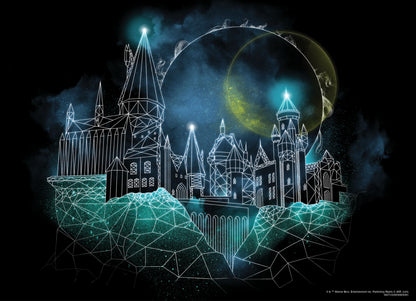 Harry Potter "Magic of Hogwarts" Glow-in-the-Dark 1,000 Piece Puzzle - Xếp hình 1000 mảnh phát sáng - The Op Games - Góc nhìn khác 3