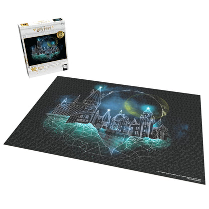 Harry Potter "Magic of Hogwarts" Glow-in-the-Dark 1,000 Piece Puzzle - Xếp hình 1000 mảnh phát sáng - The Op Games - Hình ảnh chi tiết 2