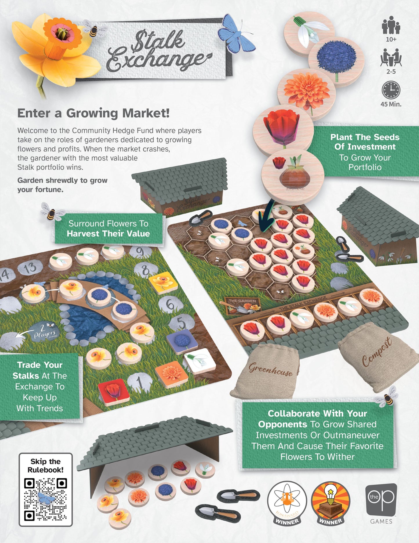 Stalk Exchange - Board Game Chiến Thuật Đầu Tư Thị Trường Hoa - The Op Games