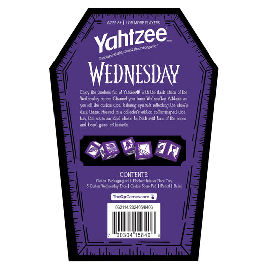 YAHTZEE®: Wednesday - Trò chơi xúc xắc chủ đề Wednesday Addams - The Op Games