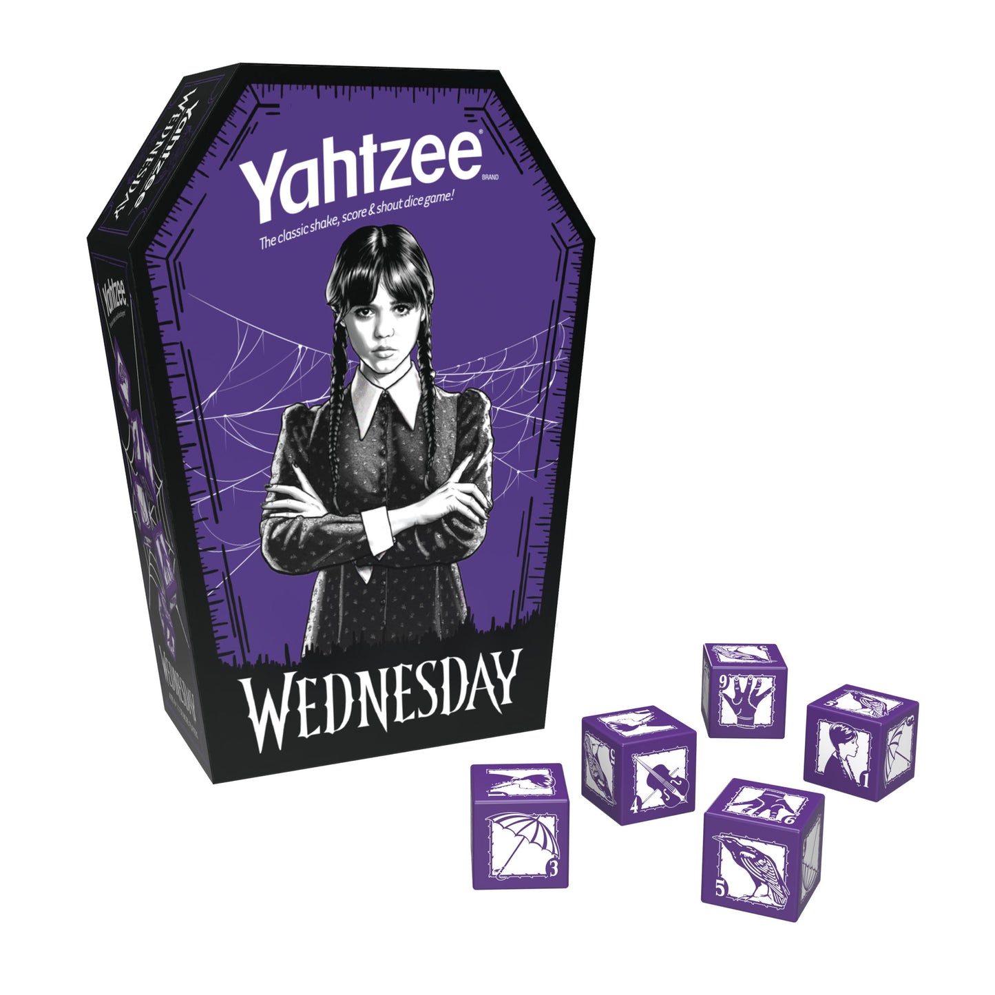 YAHTZEE®: Wednesday - Trò chơi xúc xắc chủ đề Wednesday Addams - The Op Games
