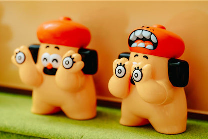 Ohige no Pon x Grape Brain Figurine - Mô Hình Sofubi Nghệ Thuật Chính Hãng - Hình ảnh bổ sung 9