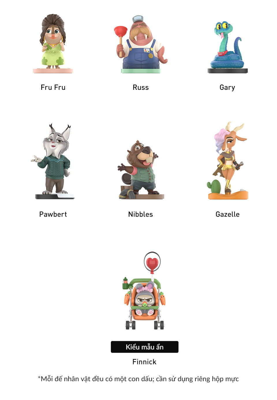 Mô Hình MOLLY × Zootopia Series Figures - POP MART