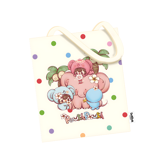 POUKA LIMITED EDITION CANVAS TOTE BAG - Túi Vải Tote Phiên Bản Giới Hạn - 52TOYS