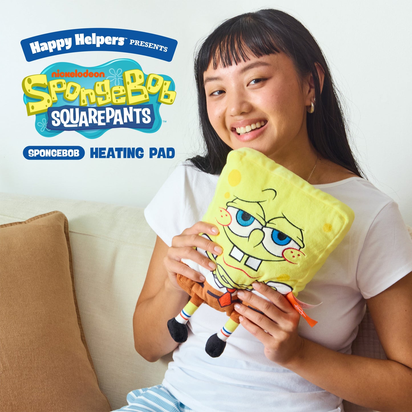 Happy Helpers SpongeBob - Gối Sưởi Nhồi Bông Giảm Đau Relatable - Hình ảnh chi tiết 2