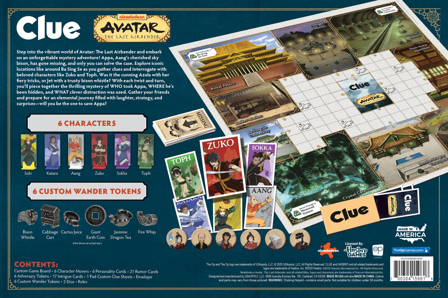 CLUE®: Avatar: The Last Airbender - Board Game Giải Đố Bí Ẩn - The Op Games
