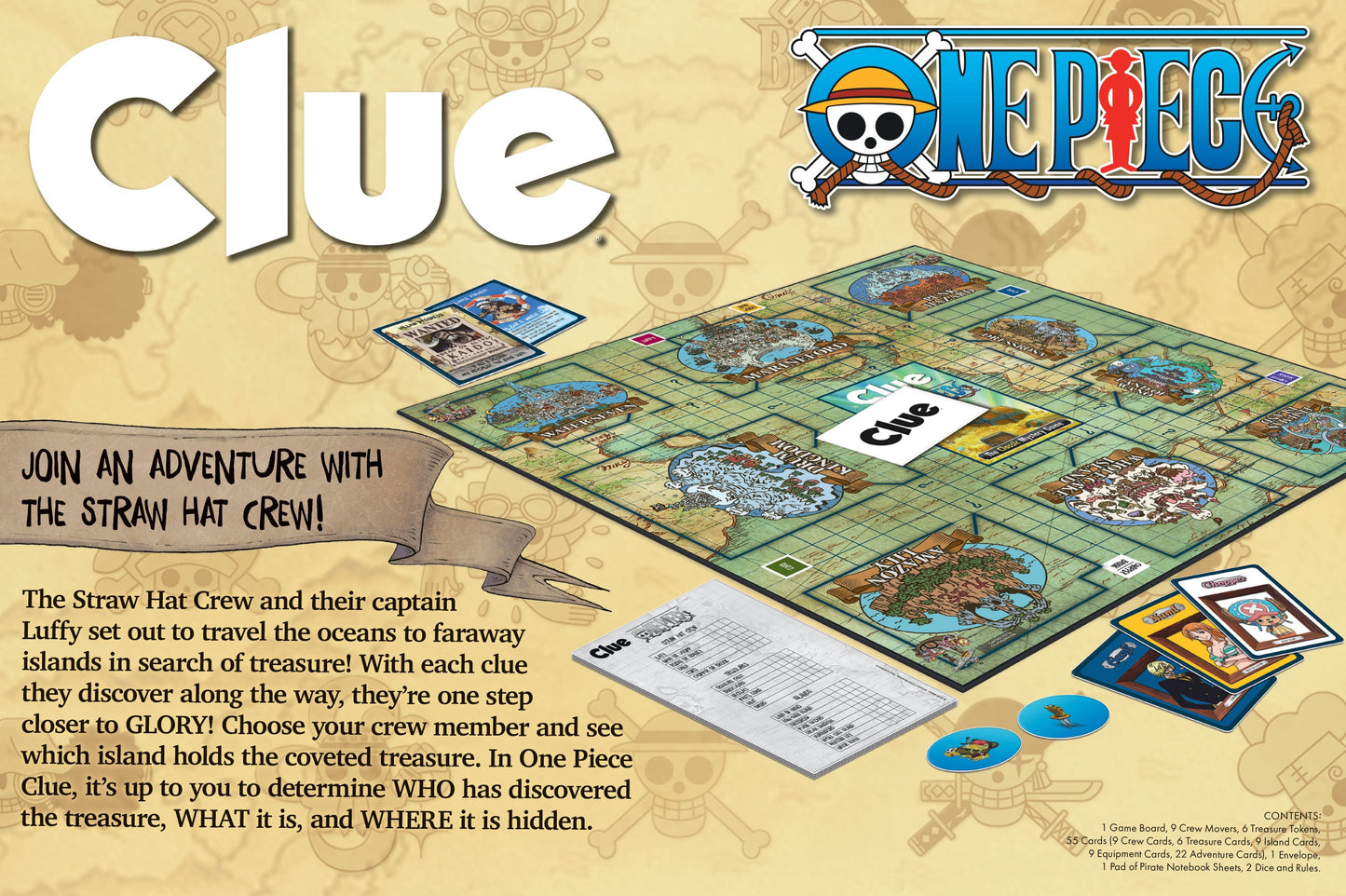 CLUE®: One Piece - Trò chơi giải đố Board Game - The Op Games