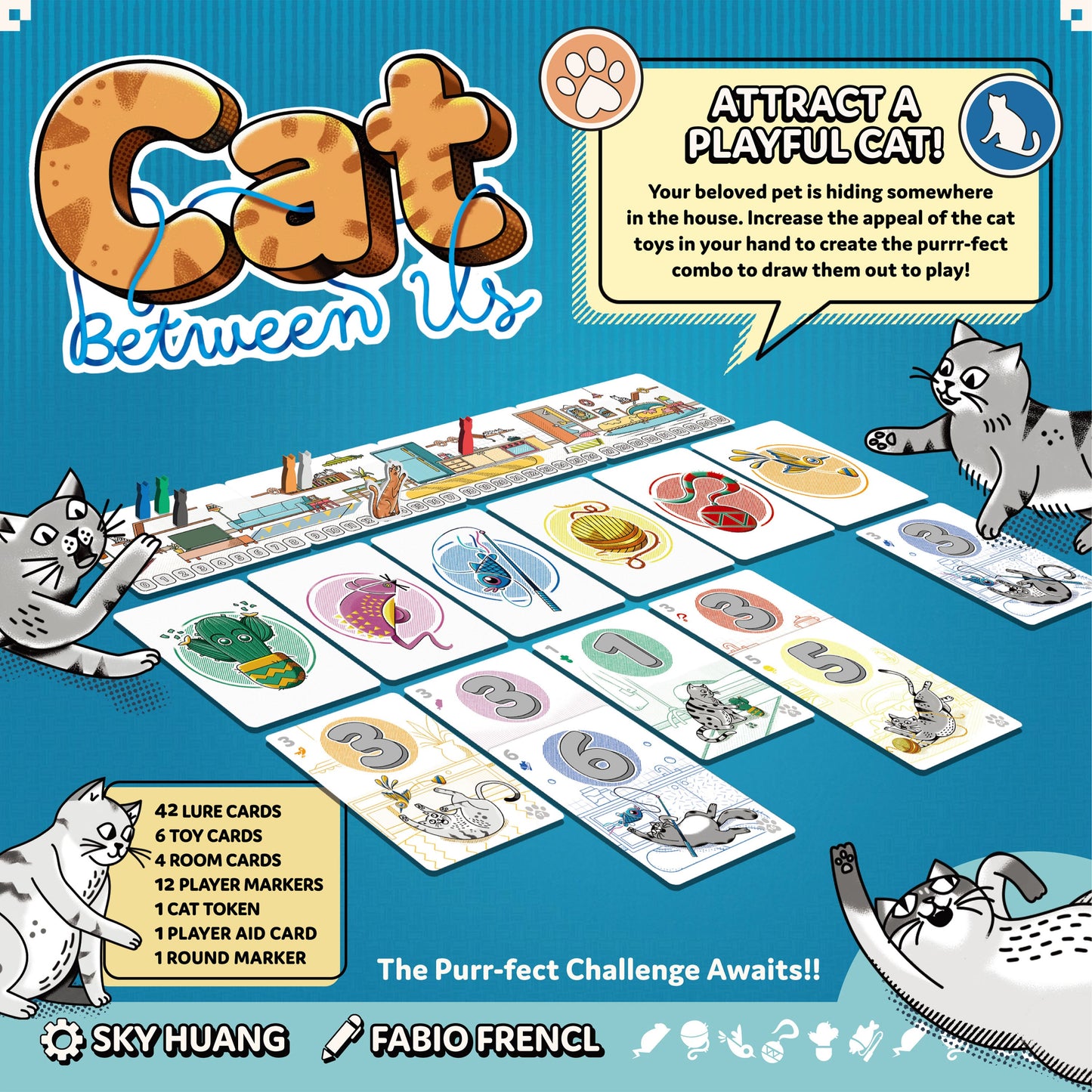 Cat Between Us - Board Game Thẻ Bài Chiến Thuật Dụ Mèo - The Op Games