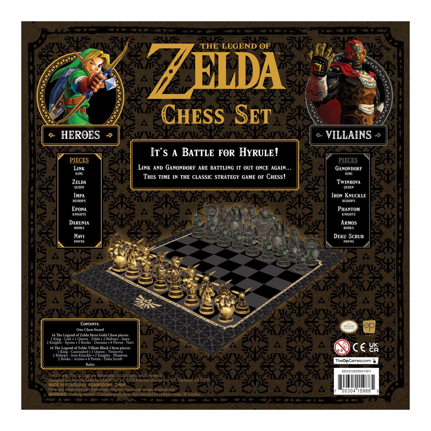 The Legend of Zelda™ Chess Set - Bộ Cờ Vua Cao Cấp Chính Hãng The Op Games