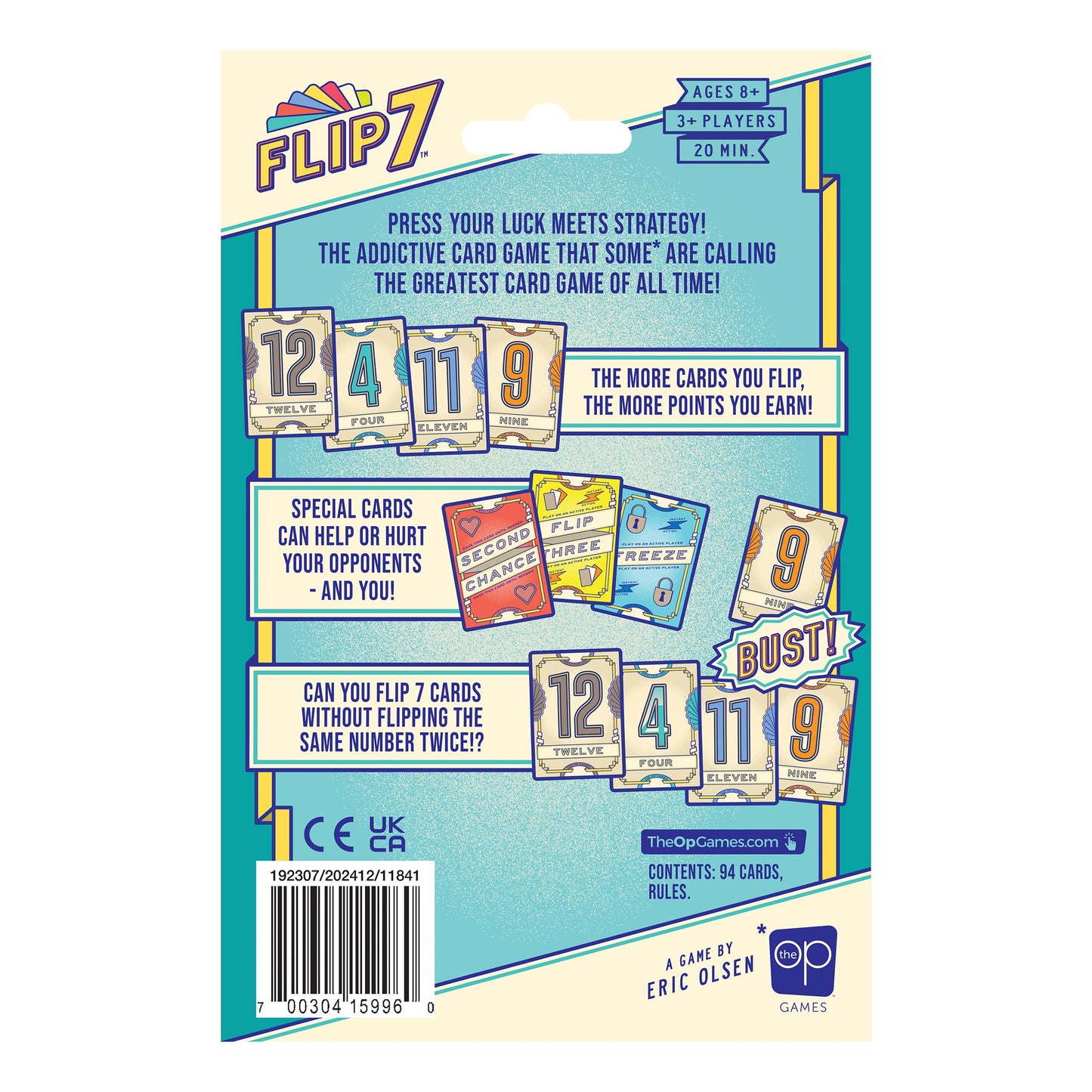 Flip 7™ - 2nd Edition - Board Game Thẻ Bài Thử Vận May - The Op Games