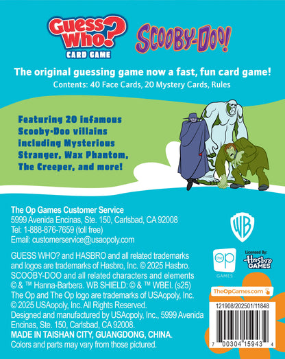GUESS WHO?® Card Game: Scooby-Doo! - Trò chơi thẻ bài suy luận - The Op Games