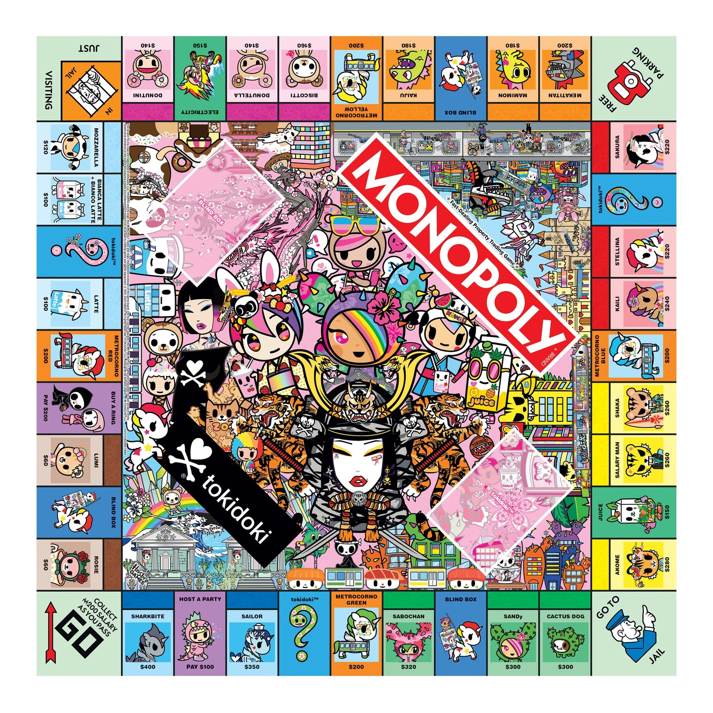MONOPOLY®: tokidoki - Trò chơi cờ tỷ phú - The Op Games