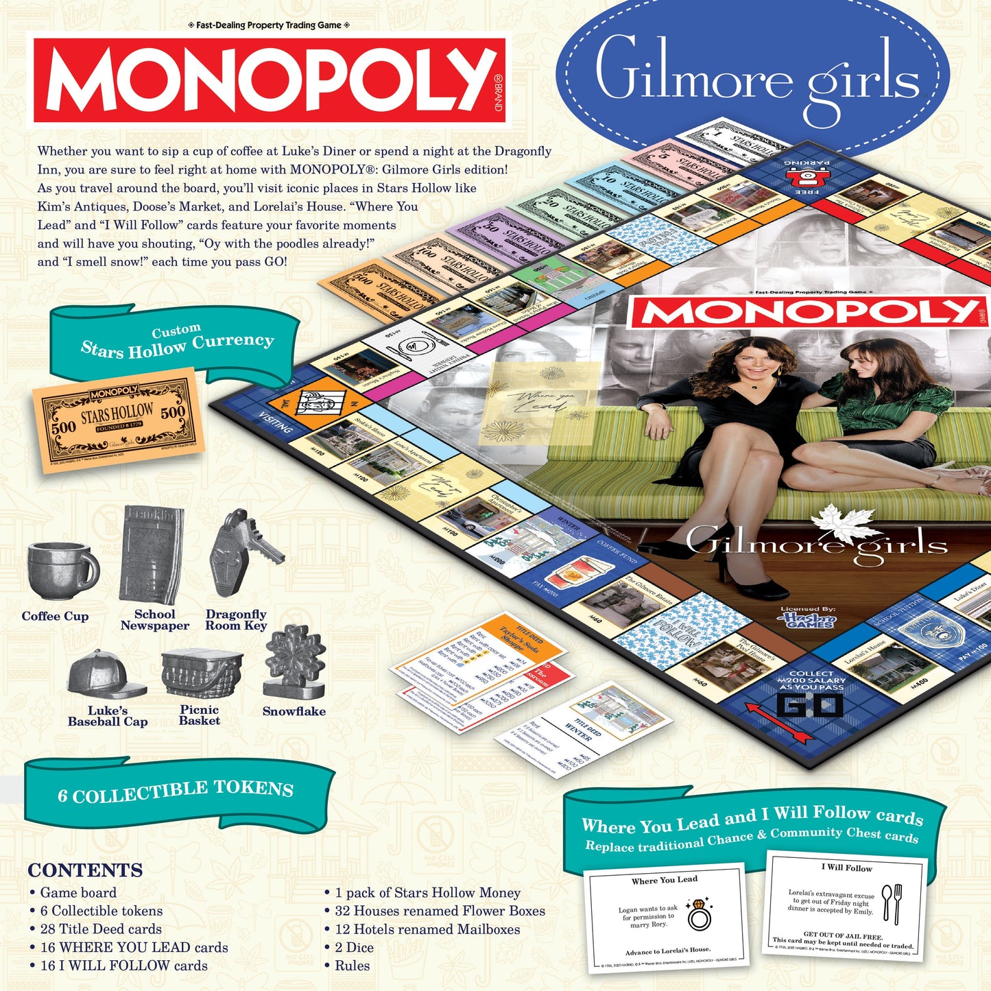 MONOPOLY®: Gilmore Girls - Cờ Tỷ Phú Phiên Bản Phim Gilmore Girls - The Op Games