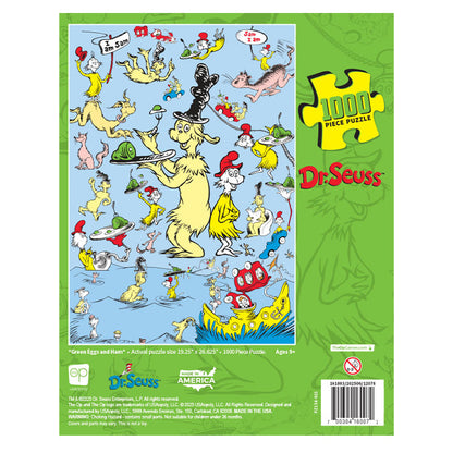 Dr. Seuss "Green Eggs and Ham" 1,000 Piece Puzzle - Bộ xếp hình 1000 mảnh - The Op Games - Hình ảnh bổ sung 5