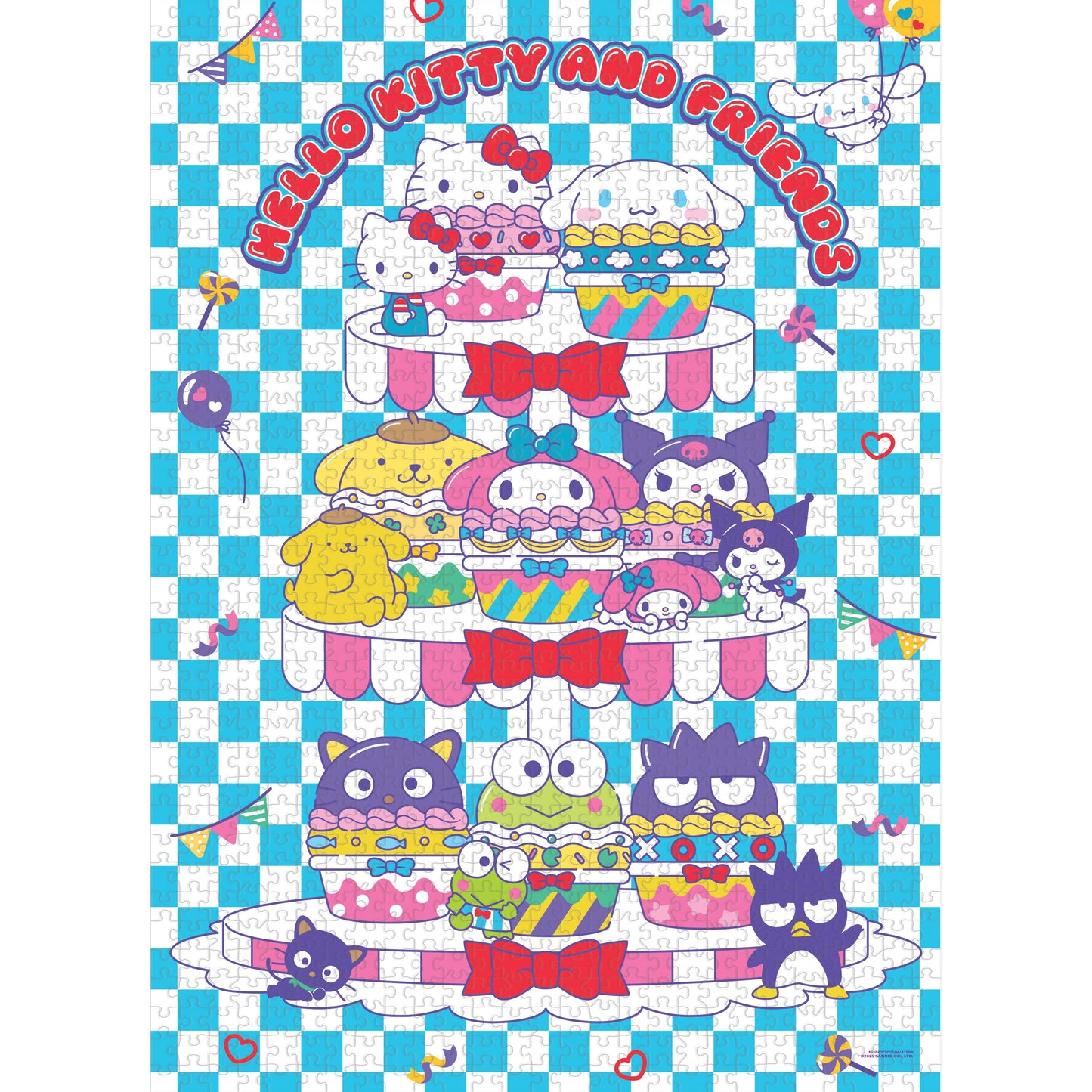 Hello Kitty® and Friends "Sweet Cupcakes" 1,000 Piece Puzzle - Bộ xếp hình 1.000 mảnh - The Op Games