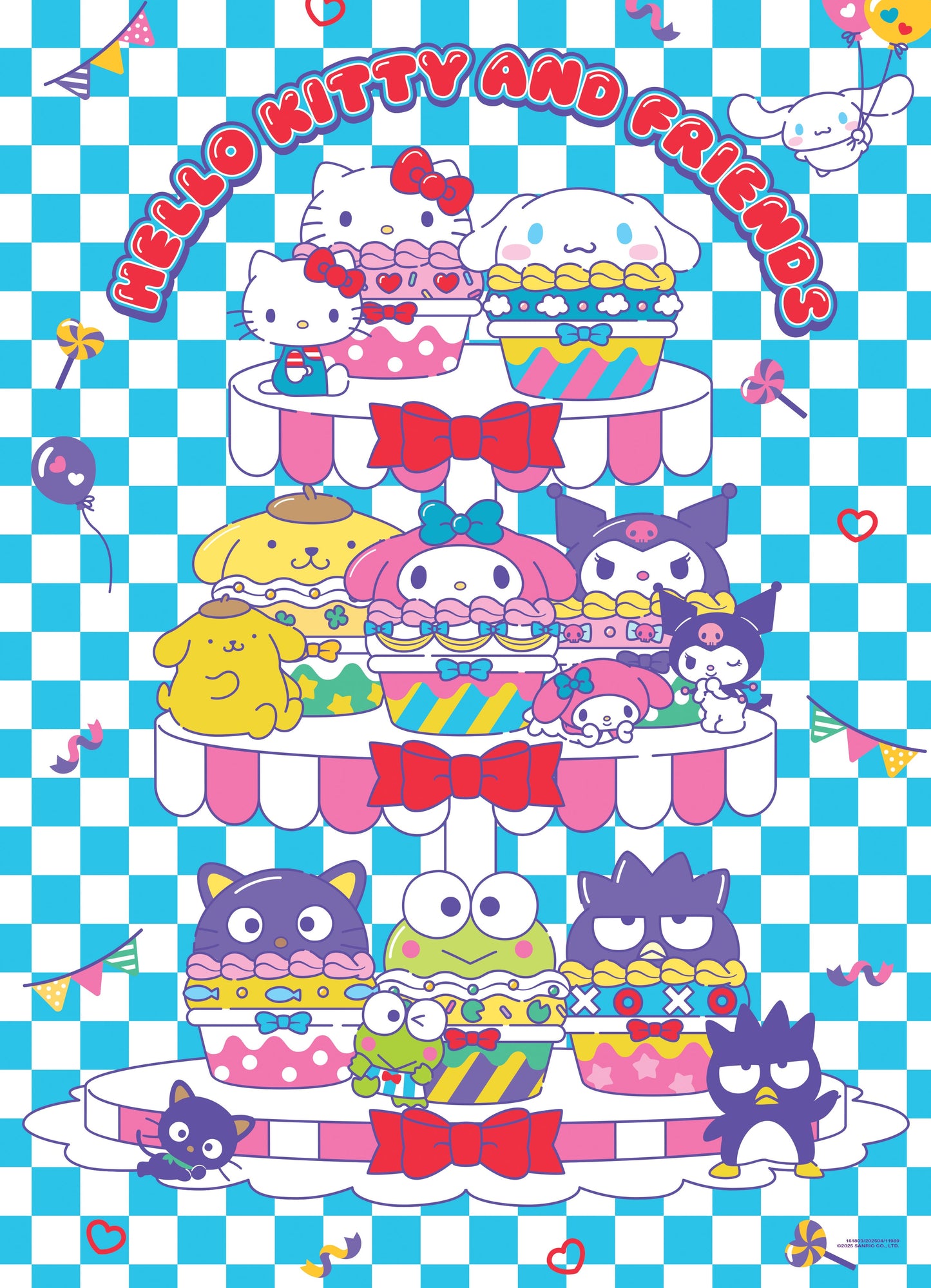 Hello Kitty® and Friends "Sweet Cupcakes" 1,000 Piece Puzzle - Bộ xếp hình 1.000 mảnh - The Op Games