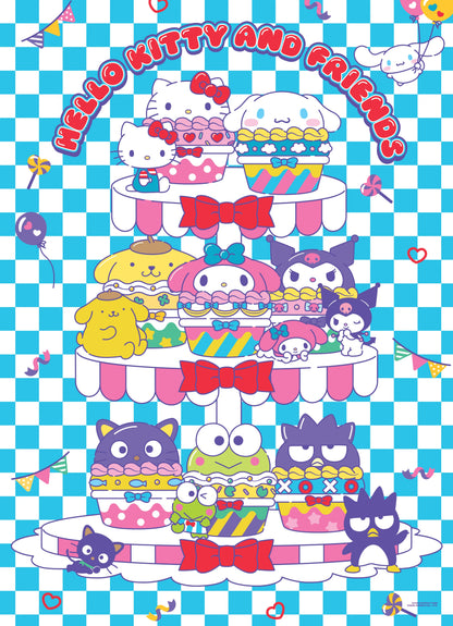 Hello Kitty® and Friends "Sweet Cupcakes" 1,000 Piece Puzzle - Bộ xếp hình 1.000 mảnh - The Op Games