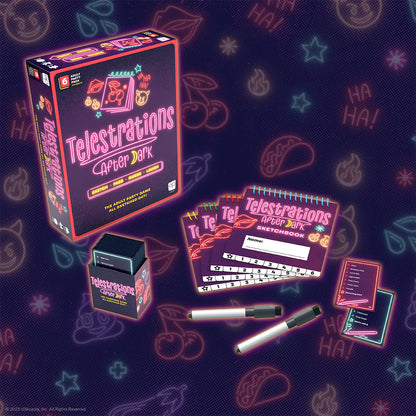 Telestrations® After Dark® 6 Player (2nd Edition) - Trò chơi vẽ hình người lớn 18+ - The Op Games