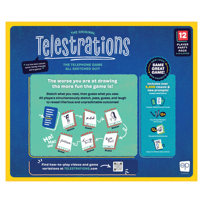 Telestrations® 12 Player (2nd Edition) - Board game vẽ hình đoán chữ cho nhóm lớn - The Op Games