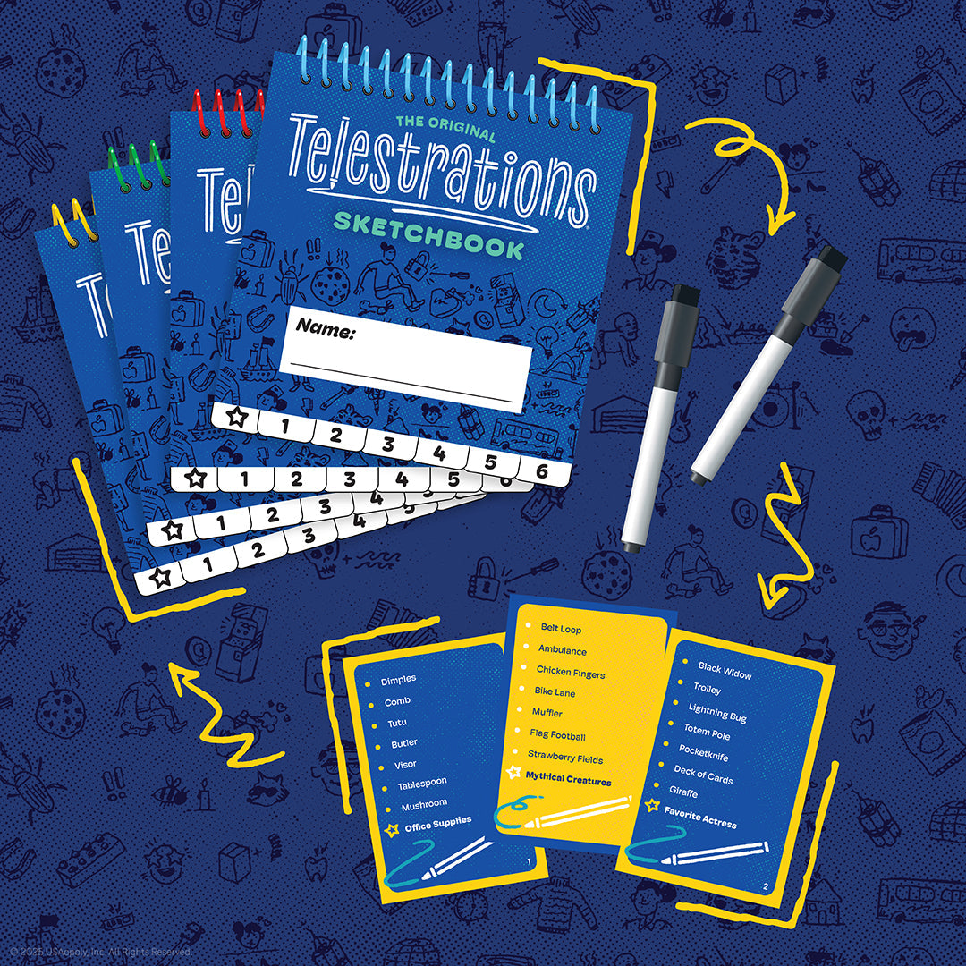 Telestrations® 6 Player (2nd Edition) - Board game vẽ hình đoán chữ - The Op Games