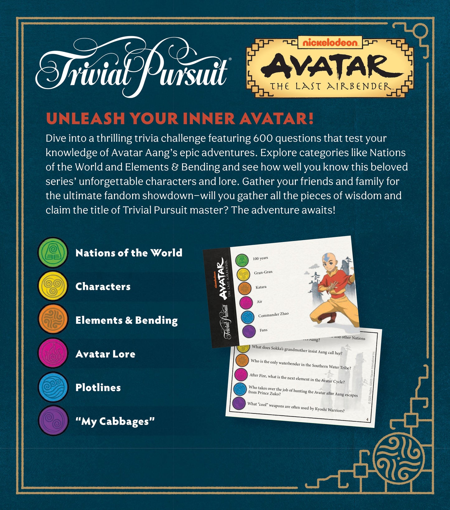 TRIVIAL PURSUIT®: Avatar: The Last Airbender - Trò chơi đố vui Board Game - The Op Games