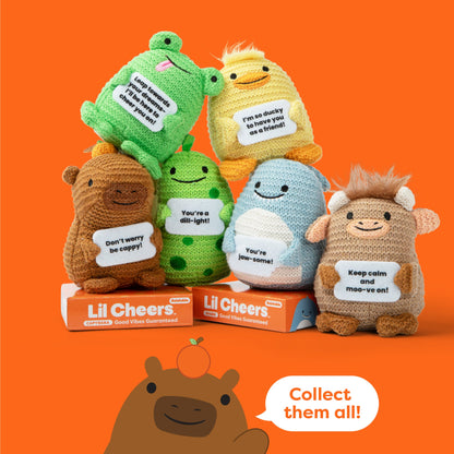 Lil Cheers Capybara – Thú Bông Len Móc Trang Trí – Relatable