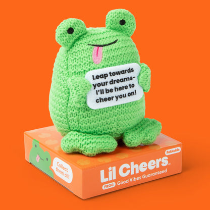 Lil Cheers Frog – Gấu Bông Móc Len Mini Kèm Thẻ Khẳng Định – Relatable