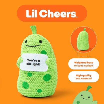 Lil Cheers Pickle – Thú Bông Len Crochet Quà Tặng Tích Cực Relatable - Góc nhìn khác 3