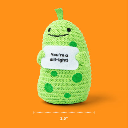 Lil Cheers Pickle – Thú Bông Len Crochet Quà Tặng Tích Cực Relatable - Hình ảnh bổ sung 5
