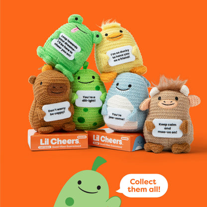 Lil Cheers Pickle – Thú Bông Len Crochet Quà Tặng Tích Cực Relatable - Hình ảnh bổ sung 7