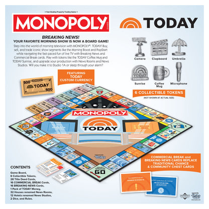 MONOPOLY®: TODAY Show - Board Game Cờ Tỷ Phú Chủ Đề Truyền Hình NBC - The Op Games