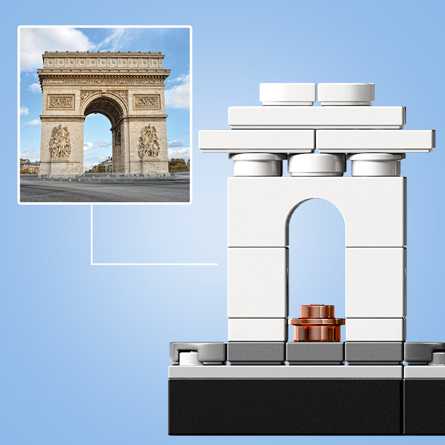 LEGO® Architecture Paris - Bộ Đồ Chơi Lắp Ráp Kiến Trúc Skyline - LEGO 21044 - Hình ảnh bổ sung 7