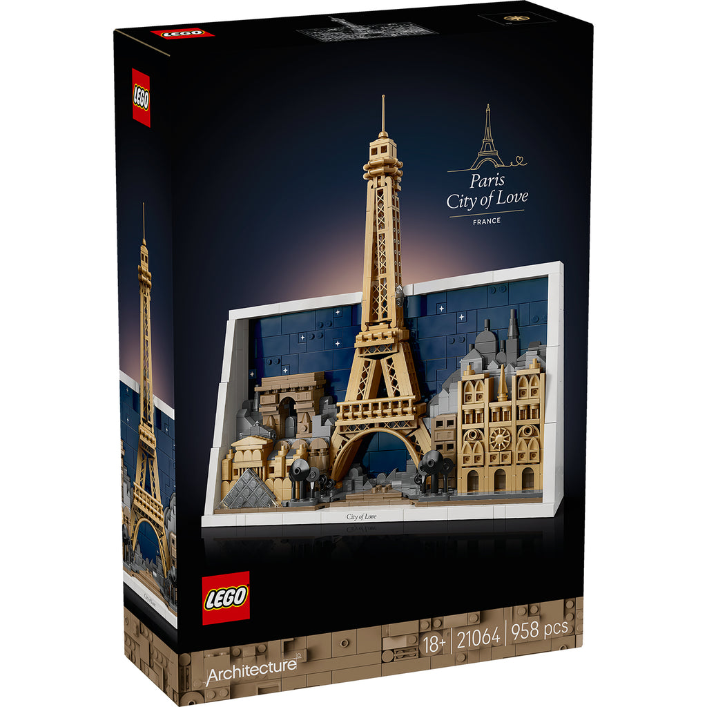 LEGO® Architecture Paris – City of Love - Bộ lắp ráp mô hình thành phố Paris - LEGO 21064 - Hình ảnh sản phẩm