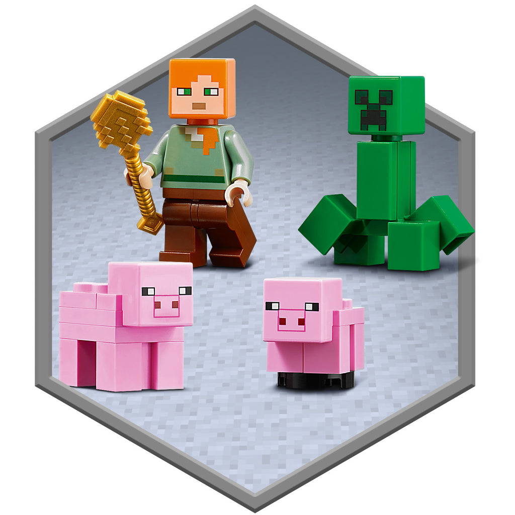 LEGO® Minecraft® The Pig House - Đồ Chơi Lắp Ráp Ngôi Nhà Hình Heo - LEGO 21170 LEGO - ảnh 4 - LEGO