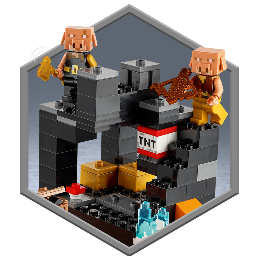 LEGO® Minecraft® The Nether Bastion - Đồ Chơi Lắp Ráp Minecraft LEGO 21185 LEGO - ảnh 2 - Lắp ráp LEGO
