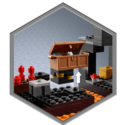LEGO® Minecraft® The Nether Bastion - Đồ Chơi Lắp Ráp Minecraft LEGO 21185 LEGO - ảnh 3 - Lắp ráp LEGO
