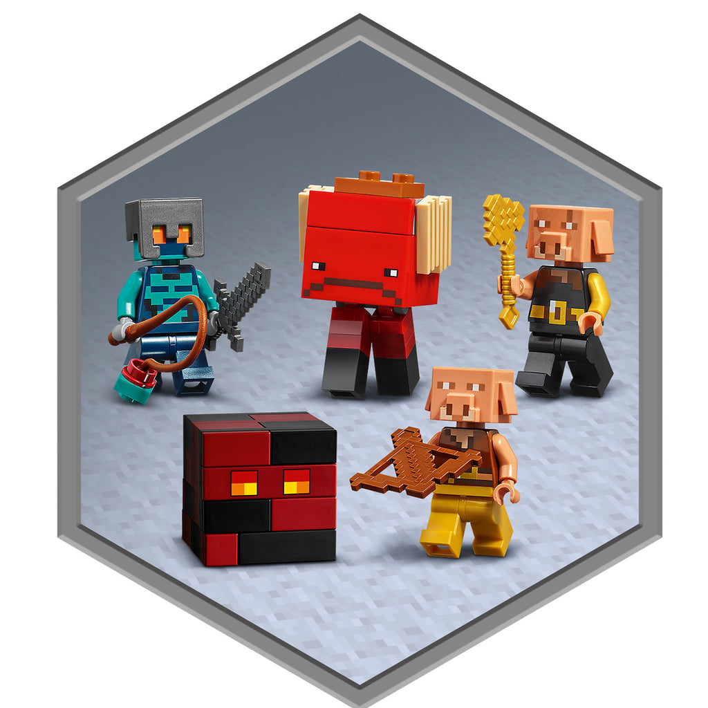 LEGO® Minecraft® The Nether Bastion - Đồ Chơi Lắp Ráp Minecraft LEGO 21185 LEGO - ảnh 5 - Lắp ráp LEGO