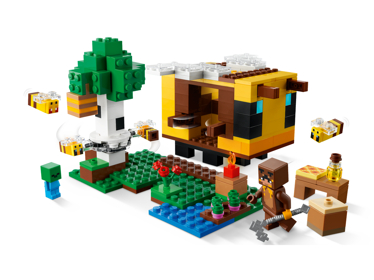 LEGO® Minecraft® The Bee Cottage - Đồ Chơi Lắp Ráp Ngôi Nhà Ong - LEGO 21241 - Hình ảnh chi tiết 2