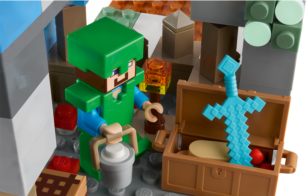 LEGO® Minecraft® The Frozen Peaks - Đồ Chơi Lắp Ráp Đỉnh Núi Băng Giá LEGO 21243 - Góc nhìn khác 3