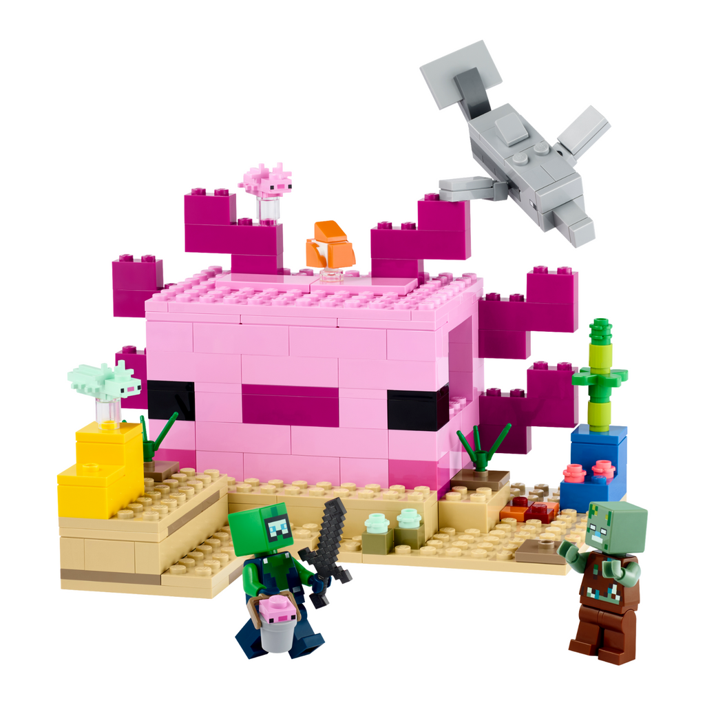 LEGO® Minecraft® The Axolotl House - Đồ Chơi Lắp Ráp Ngôi Nhà Axolotl 21247 - LEGO - Hình ảnh chi tiết 2