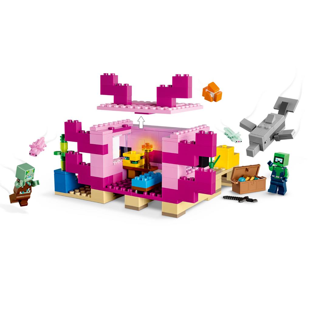 LEGO® Minecraft® The Axolotl House - Đồ Chơi Lắp Ráp Ngôi Nhà Axolotl 21247 - LEGO - Góc nhìn khác 3
