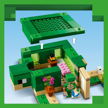 LEGO® Minecraft® The Turtle Beach House - Bộ lắp ráp Ngôi Nhà Bãi Biển Rùa (21254) - Hình ảnh bổ sung 7